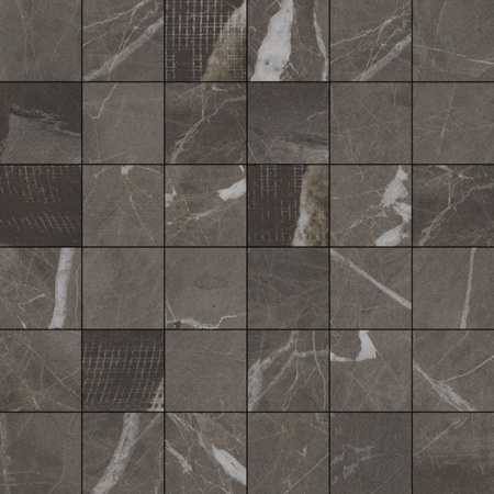 Dstone Anthracite Moon Natural 5x5 11.71" x 11.71" Mosaico Porcelain Tile