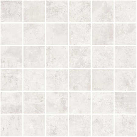 Harlem White Natural 5x5 11.71" x 11.71" Mosaico Porcelain Tile
