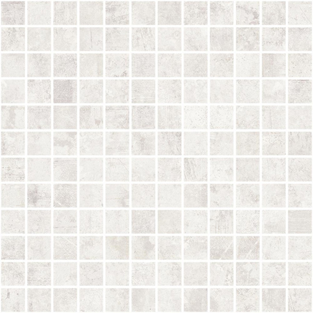 Harlem White Mosaico 2,5x2,5 11,71”x11,71” Porcelain TIle