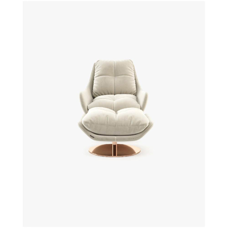Sophia Armchair with Ottoman, Vienna Cream