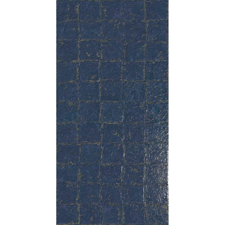 Abstra Blue Blocks Shiny 19.59" x 39.19" Porcelain Tile