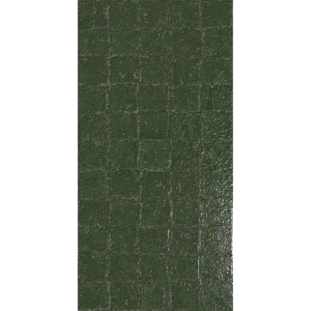 Abstra Green Blocks Shiny 19.59" x 39.19" Porcelain Tile