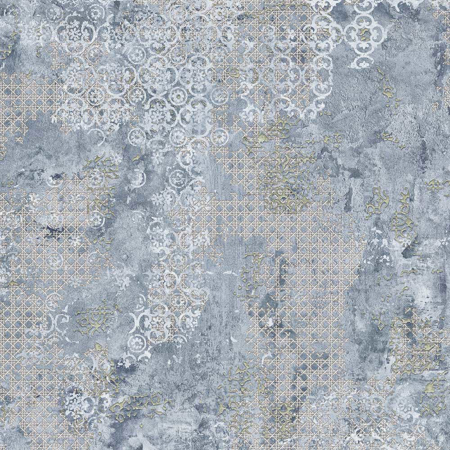 Rug Blue Natural 23.45" x 23.45" Porcelain Tile