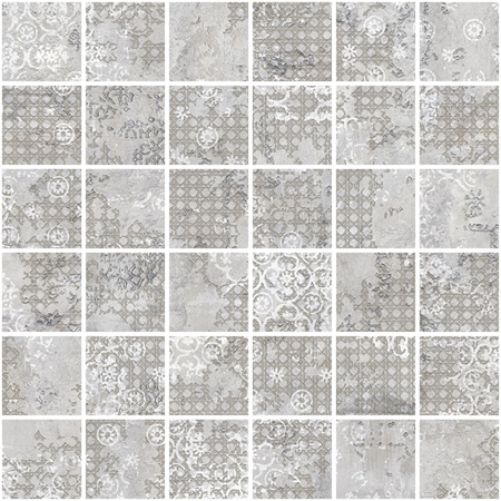 Rug Grey Nat. Mosaico 5x5 11.71"x11.71" Porcelain Tile