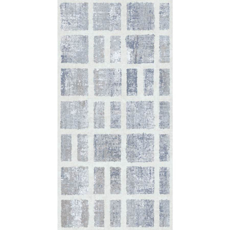 Milano Blue Frame Natural 19.59" x 39.19" Porcelain Tile