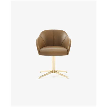 Lili Home Office Chair, Seoul Camel Leather
