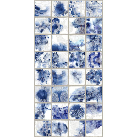 Ciment Stamp Natural 19.59" x 39.19" Porcelain Tile