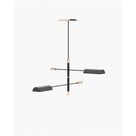 Randolph Suspension Lamp, Copper Polished Stainless Steel