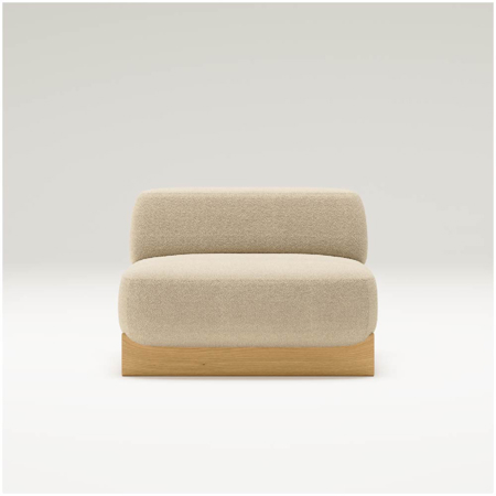 Dome Sofa Oak 1 Seat