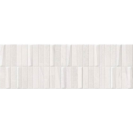 Burlington Dolmen White 12”x 36” Matt Rectified