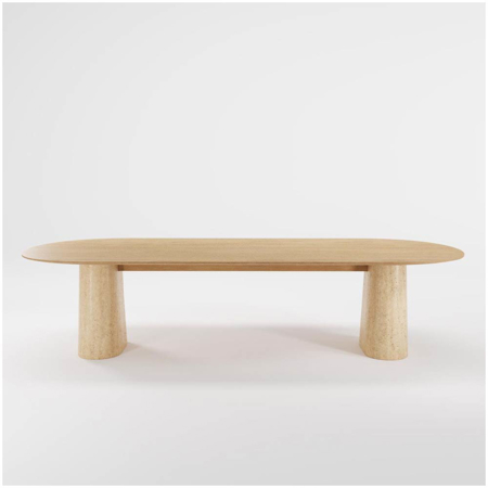 Anchor Dining Table Oak 118.1"