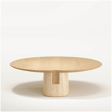 Anchor Coffee Table Travertine/Oak