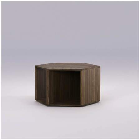 Hexa Coffee | Side Table Walnut
