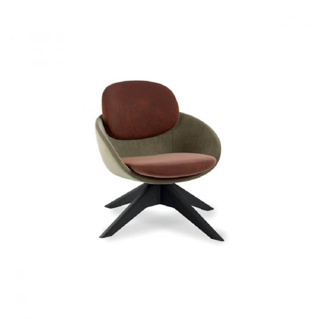 Olie Lounge Armchair L21 Swivelling