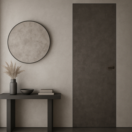 Flush with Wall Modern Interior Door Filo Muro Concreto