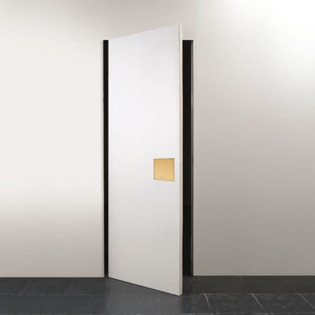Flush-to-Wall Modern Interior Pivot Door  4'-0" x 9'-0" Left