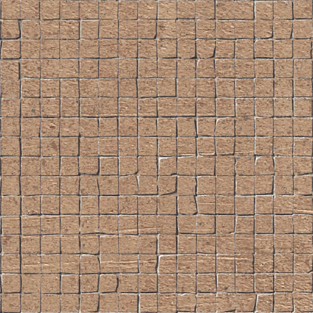 Italian Porcelain Mosaic Terra Crea Mattone 12"X12" tessere 1/2"X1/2"