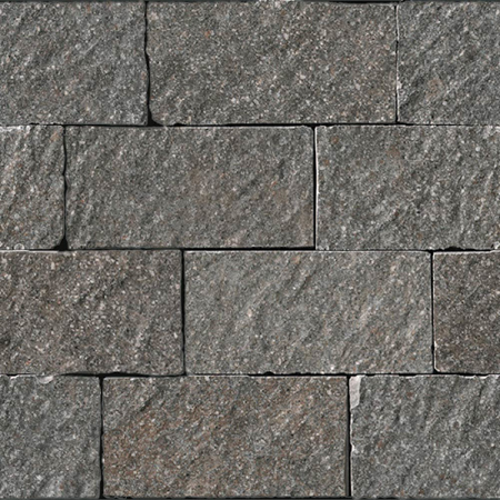 Italian Porcelain Mosaic Rocks Porfido Tessere 12"X12" 3/8" Natural