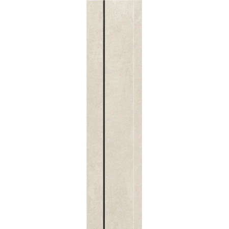 Italian Porcelain Mosaic Prima Materia Cenere Sunset 3D 12" x 48" 3/8" Natural