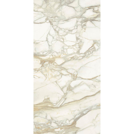 Italian Porcelain Tile Calacatta Oro 15" x 30" 1/4" Polished