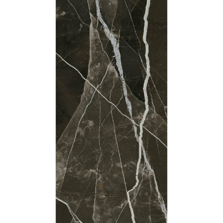 Italian Porcelain Tile Calacatta Black 15" x 30" 1/4" Jewel