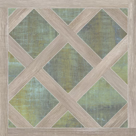 Intarsio Green 24"x24", 3/8" Natural Porcelain Tile