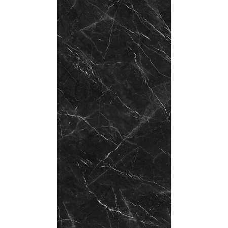 Italian Slab Marquinia Black Face A 64” x 128” 1/2" Porcelain Lux