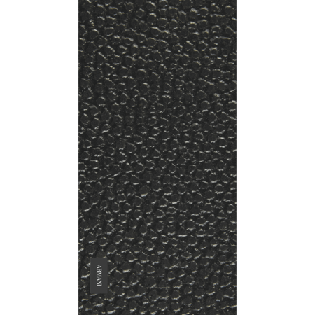 Armani Porcelain Tile - Nero Shagreen Logo 21"X41"